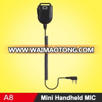 Mini Portable Hand MIC Handheld Microphone Shoulder Speaker For Kenwood Baofeng 888S UV5R Walkie Talkie Two Way Radio