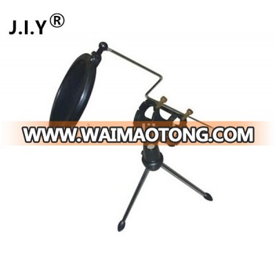 high quality metal tripod microphone stand desktop microphone stand microphone wind screen pop filter