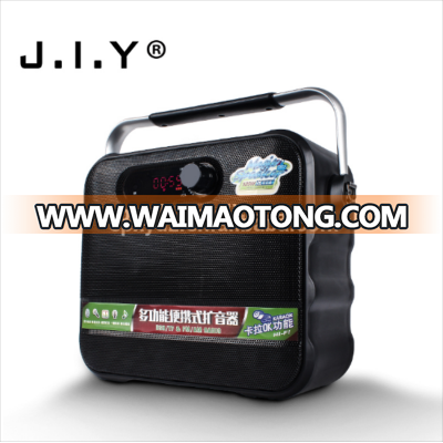 J.I.Y china supplier wireless or wired microphone sound amplifier portable bluetooth speaker