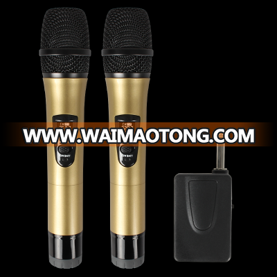 Universal Wireless Microphone 2 VHF dynamic handheld microphone professional karaoke microphone