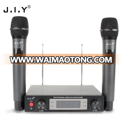 J.I.Y new model VHF wireless microphone handheld style microphone professional wireless microphone