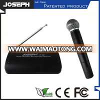 China supplier JP-601 Wireless mini microphone with USB charging and power supply VHF Microphone